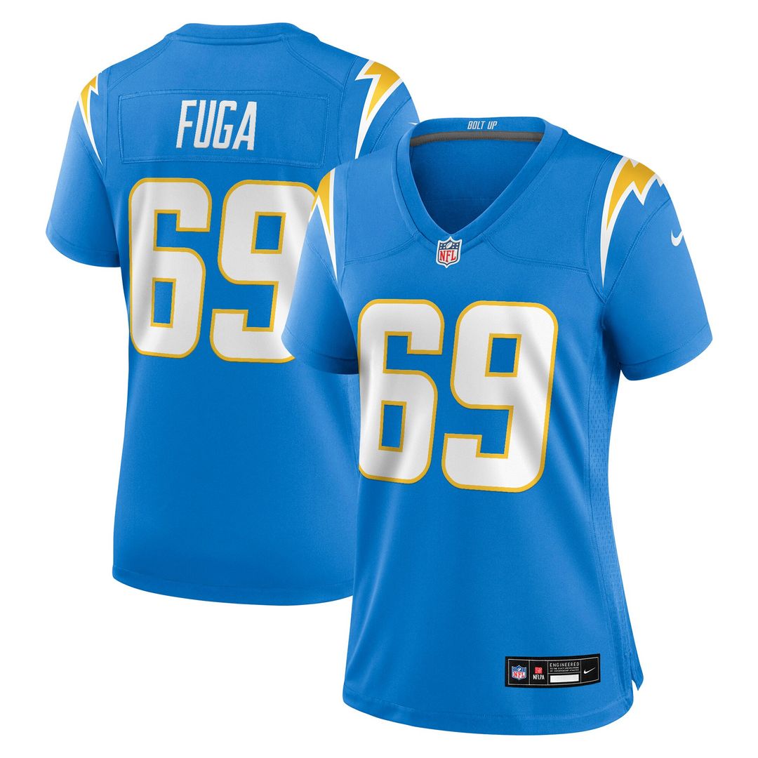 Josh Fuga Los Angeles Chargers Nike Women's Team Game Jersey -  Powder Blue