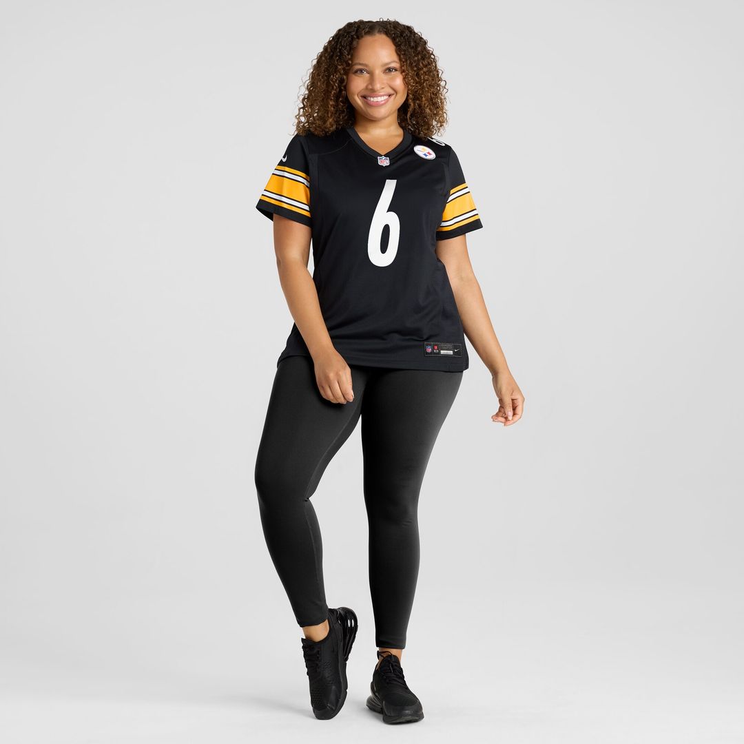 Patrick Queen Pittsburgh Steelers Nike Women's Team Game Jersey -  Black