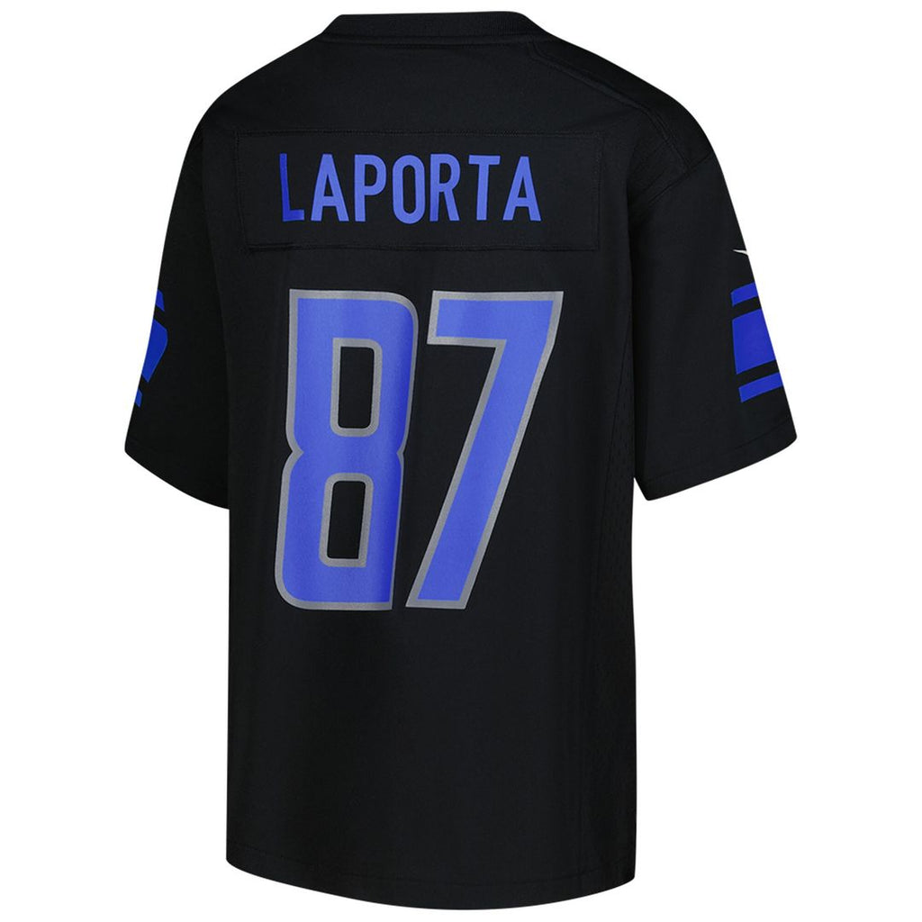 Sam LaPorta Detroit Lions Nike Youth Game Jersey - Black
