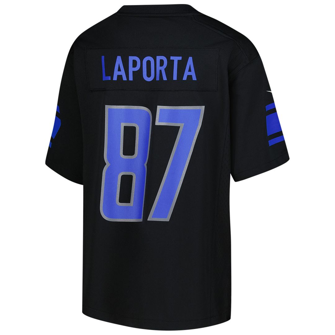 Sam LaPorta Detroit Lions Nike Youth Game Jersey - Black