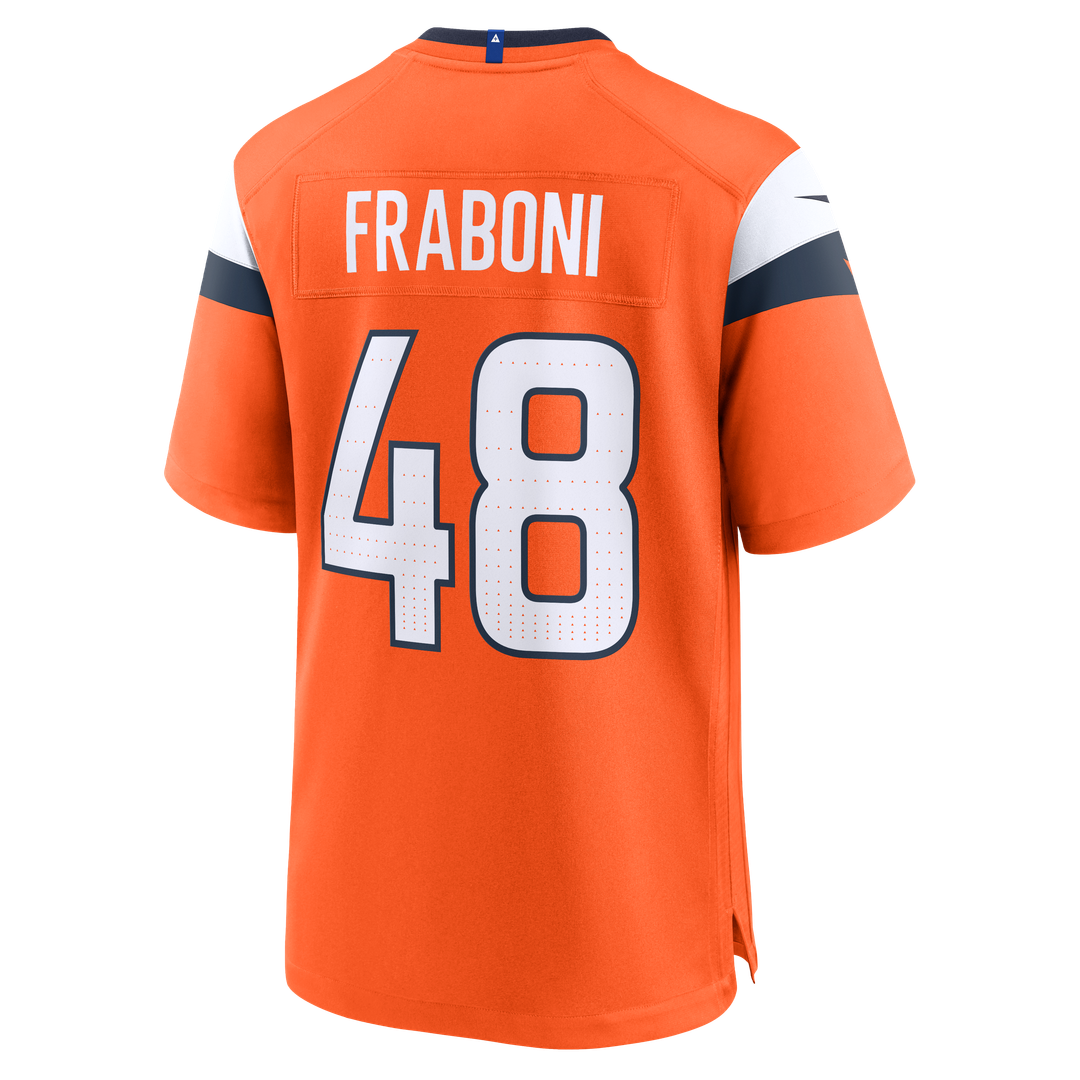 Mitchell Fraboni Denver Broncos Nike Team Game Jersey -  Orange