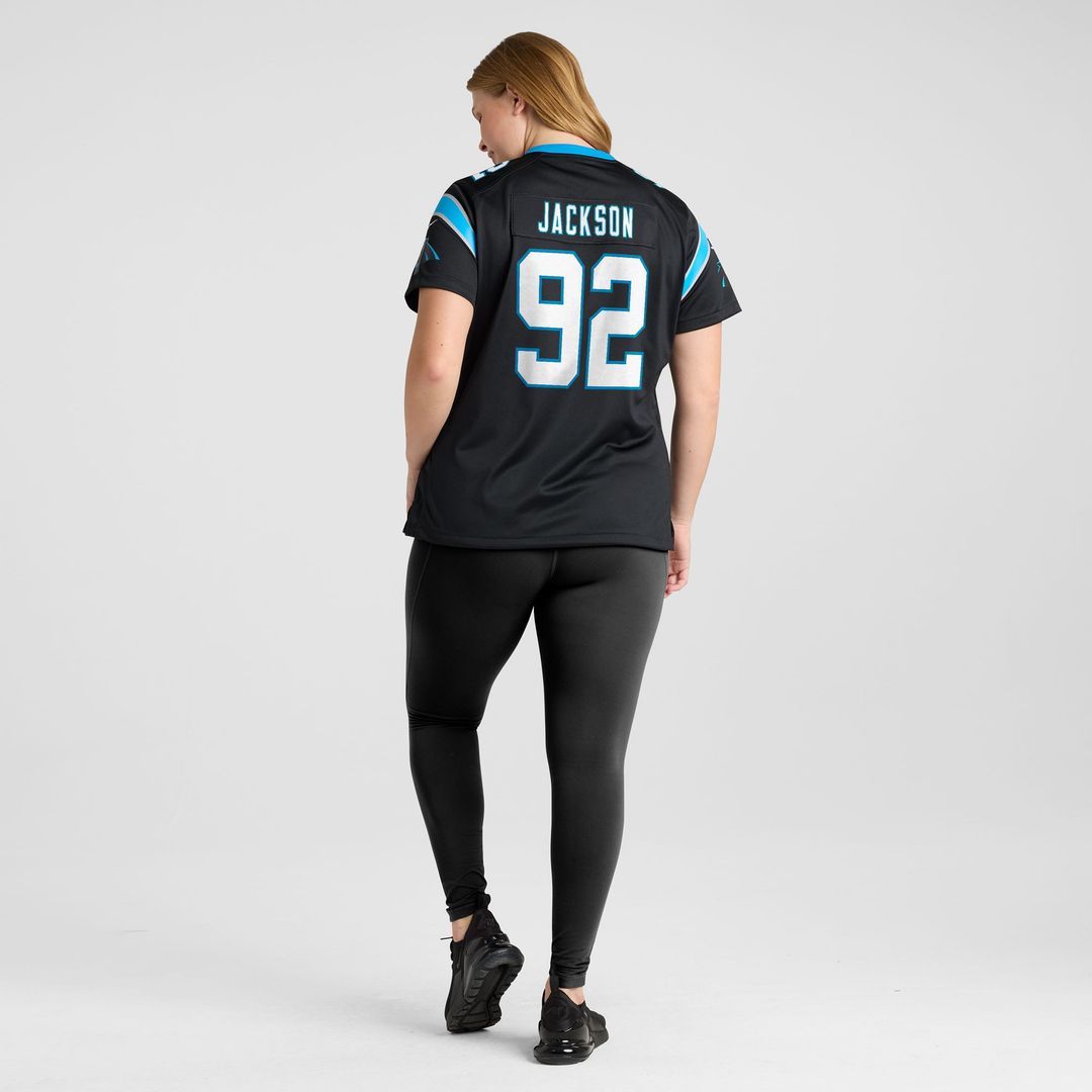 Cam Jackson Carolina Panthers Nike Women's Team Game Jersey -  Black