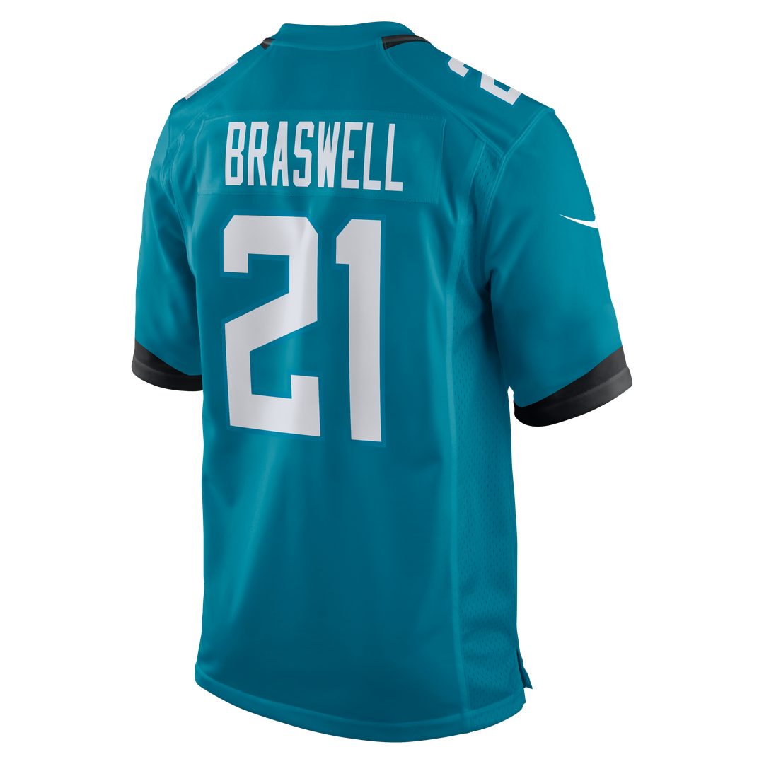 Christian Braswell Jacksonville Jaguars Nike Team Game Jersey -  Teal