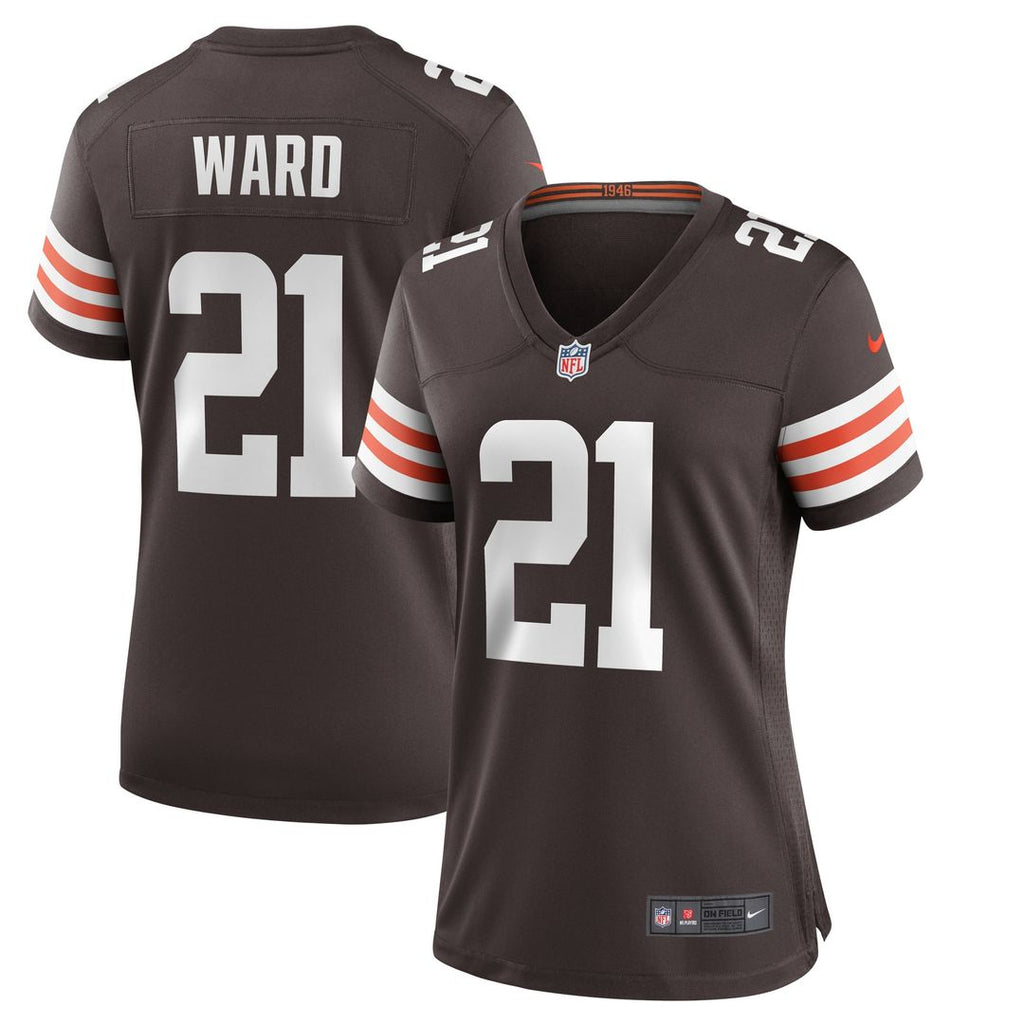 Denzel Ward Cleveland Browns Nike Women's Player Game Jersey - Brown