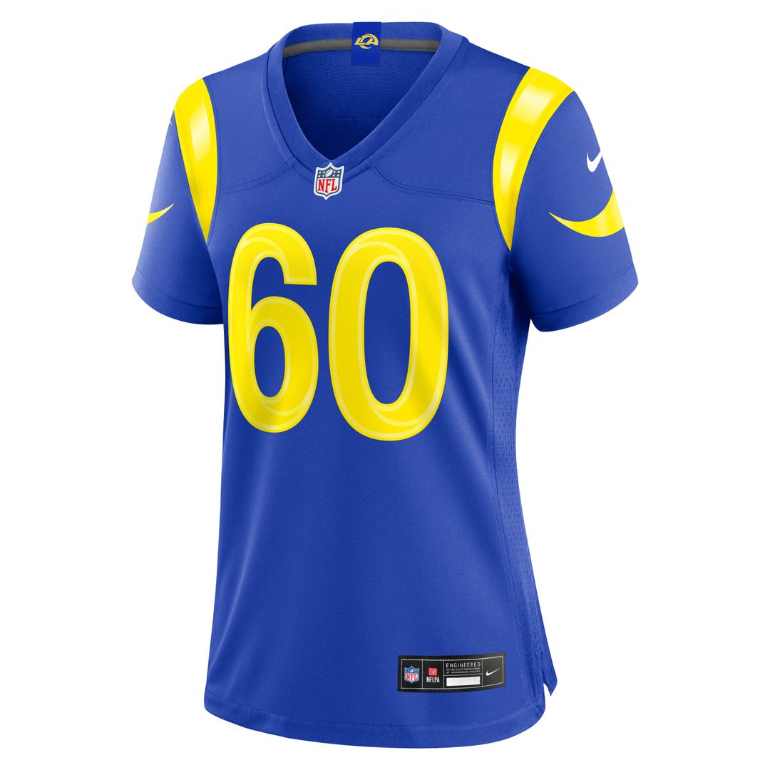 Wyatt Bowles Los Angeles Rams Nike Women's Team Game Jersey -  Royal