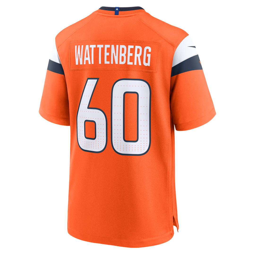 Luke Wattenberg Denver Broncos Nike Team Game Jersey -  Orange