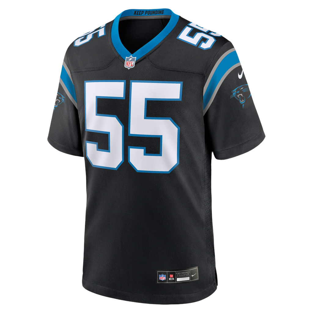 Devin Lloyd Carolina Panthers Nike Team Game Jersey - Black