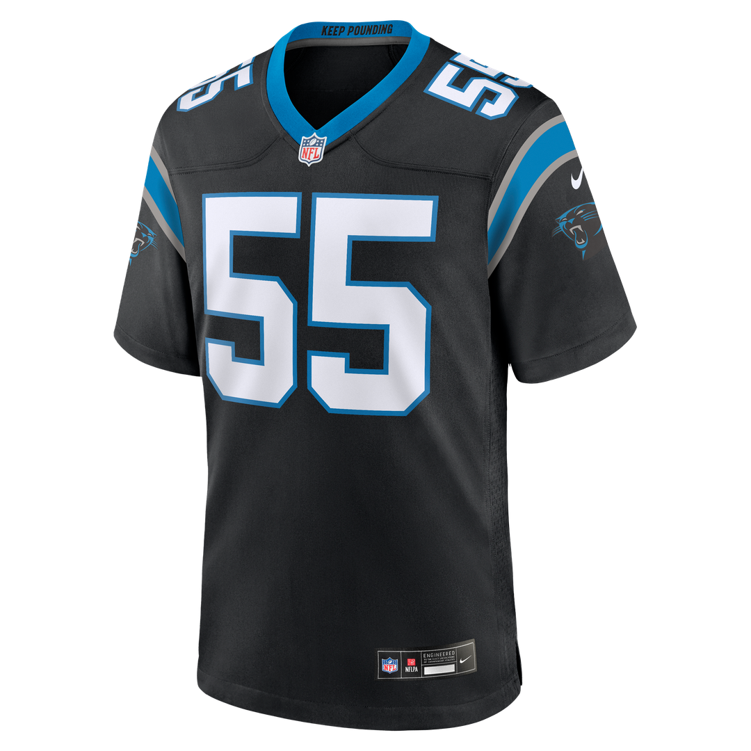 Devin Lloyd Carolina Panthers Nike Team Game Jersey - Black