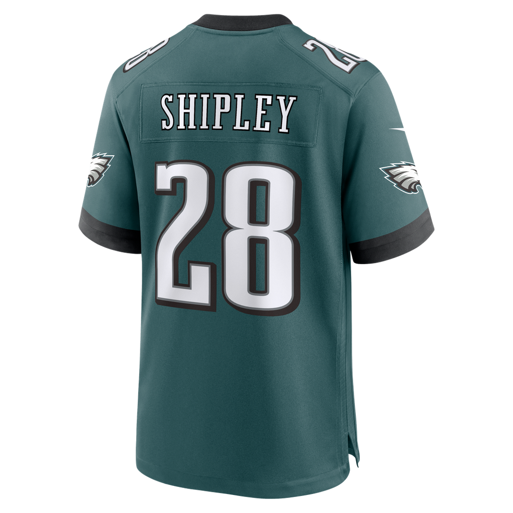 Will Shipley Philadelphia Eagles Nike Team Game Jersey -  Midnight Green