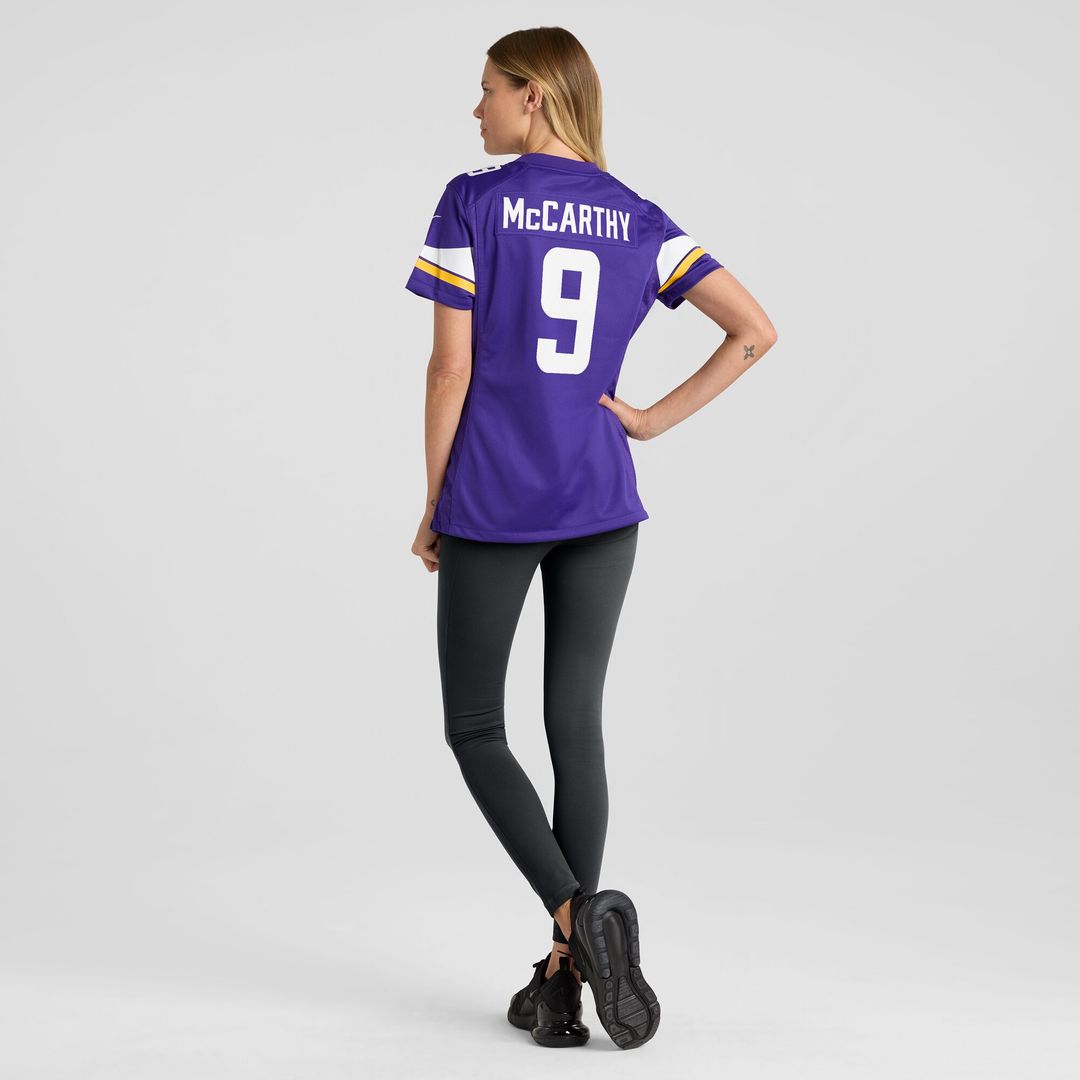 J.J. McCarthy Minnesota Vikings Nike Women's  Player Game Jersey - Purple