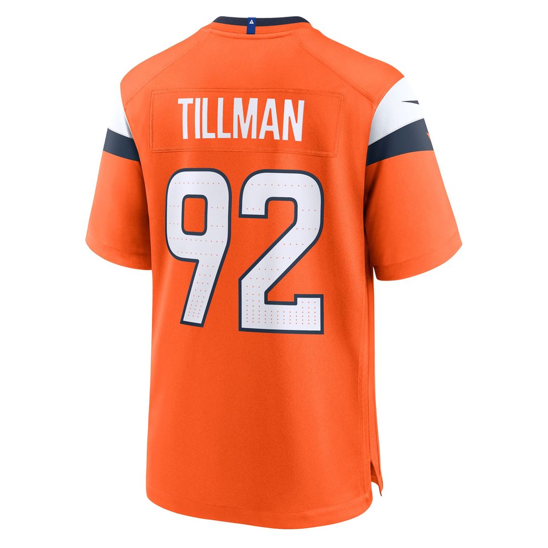 Dondrea Tillman Denver Broncos Nike Team Game Jersey -  Orange