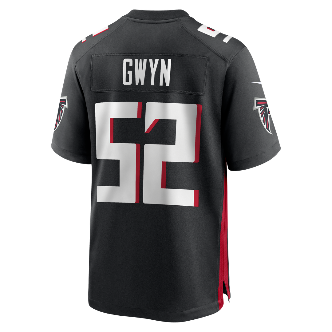 Jovaughn Gwyn Atlanta Falcons Nike Team Game Jersey -  Black