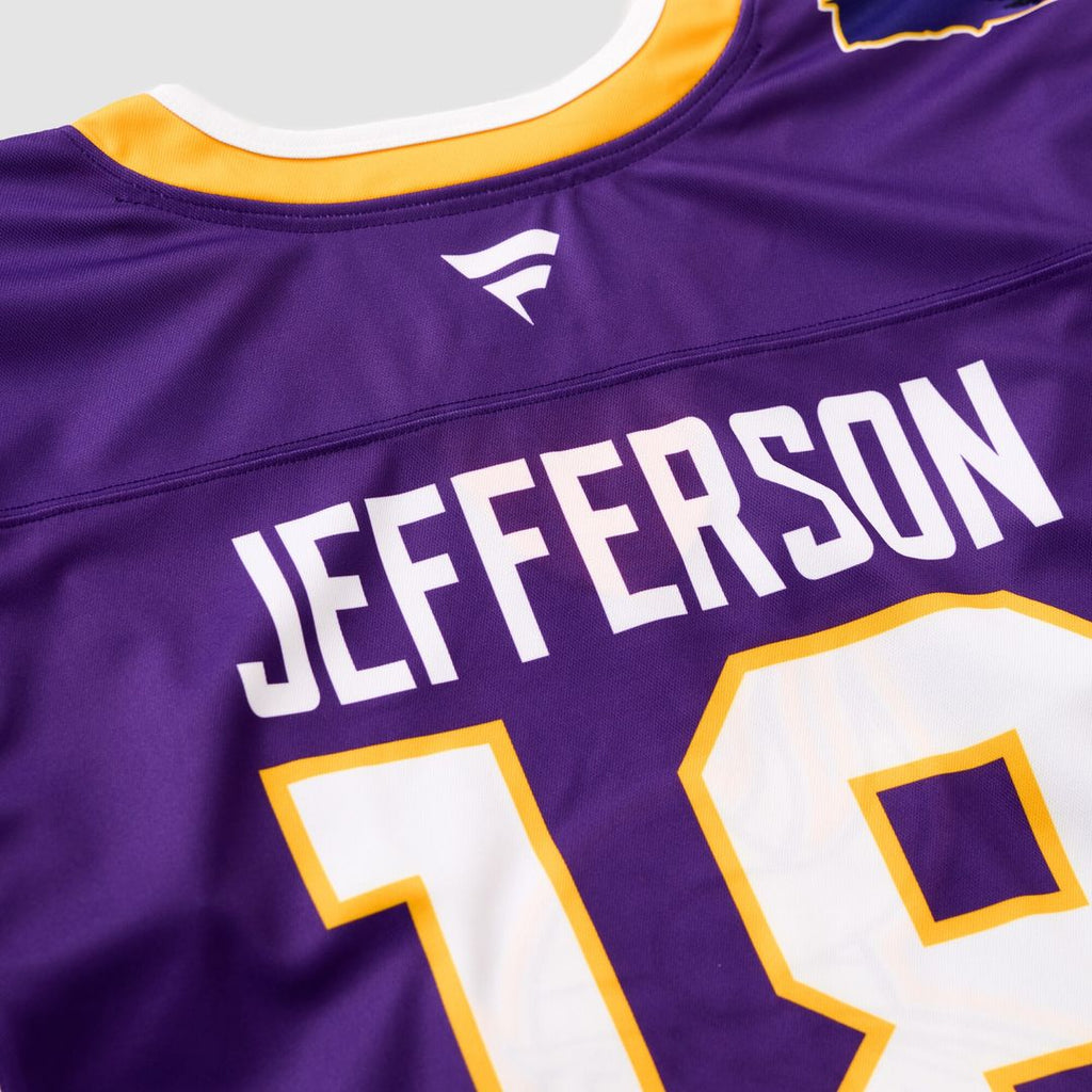 Justin Jefferson Minnesota Vikings Fanatics Hockey Jersey - Purple
