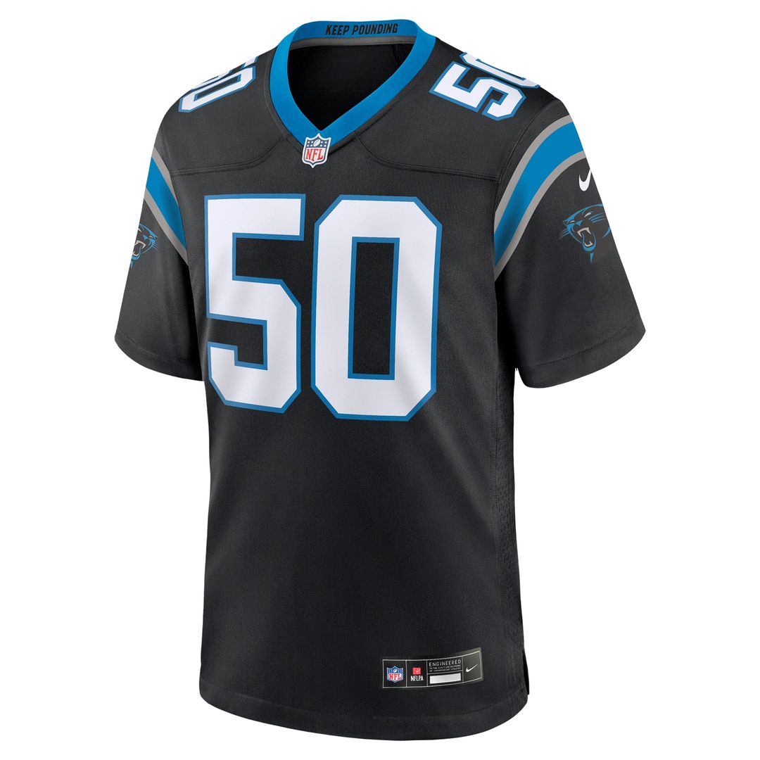 Robert Hunt Carolina Panthers Nike  Game Jersey -  Black