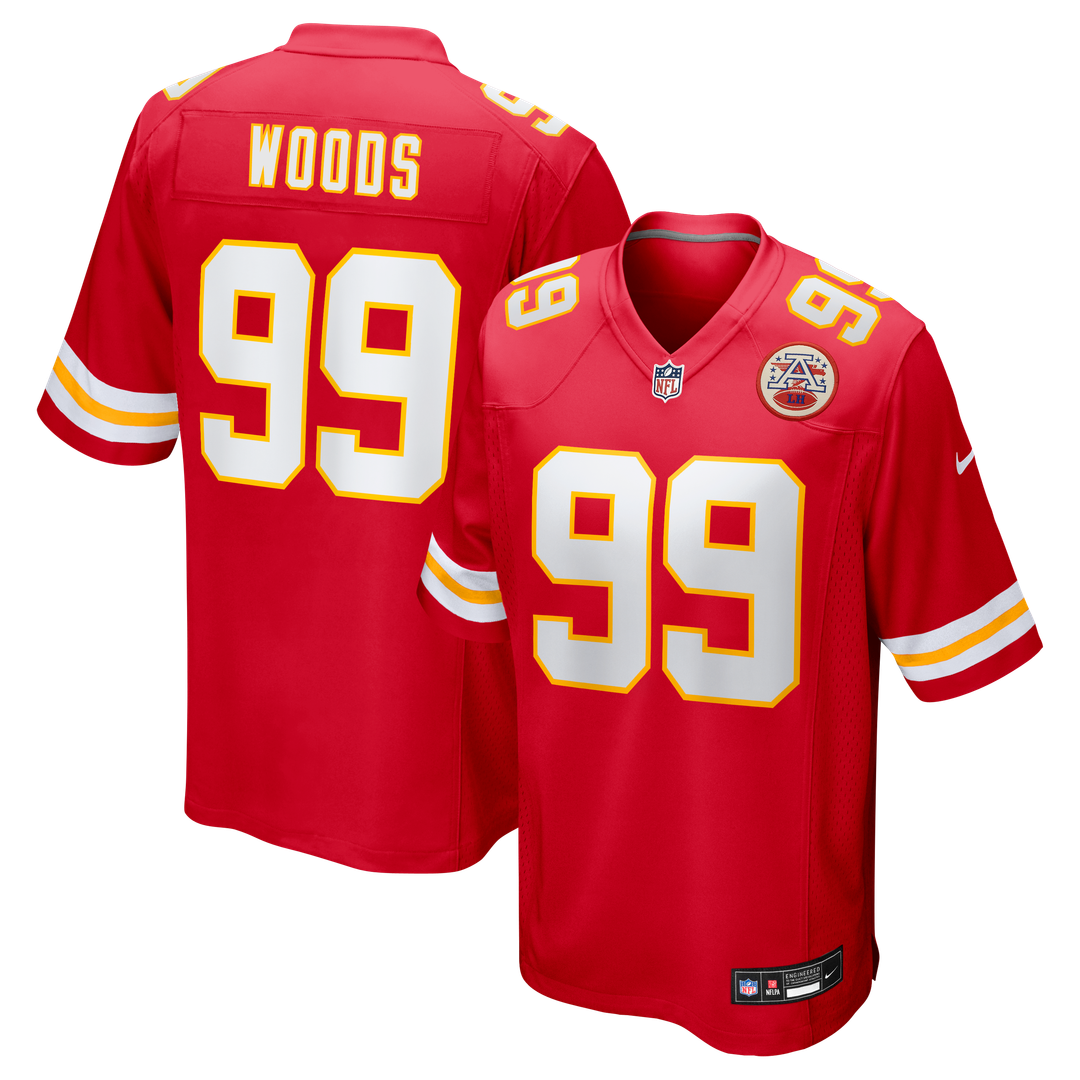 Peter Woods Kansas City Chiefs Nike 2026 NFL Draft First Round Pick No. 29 Team Game Jersey - Red