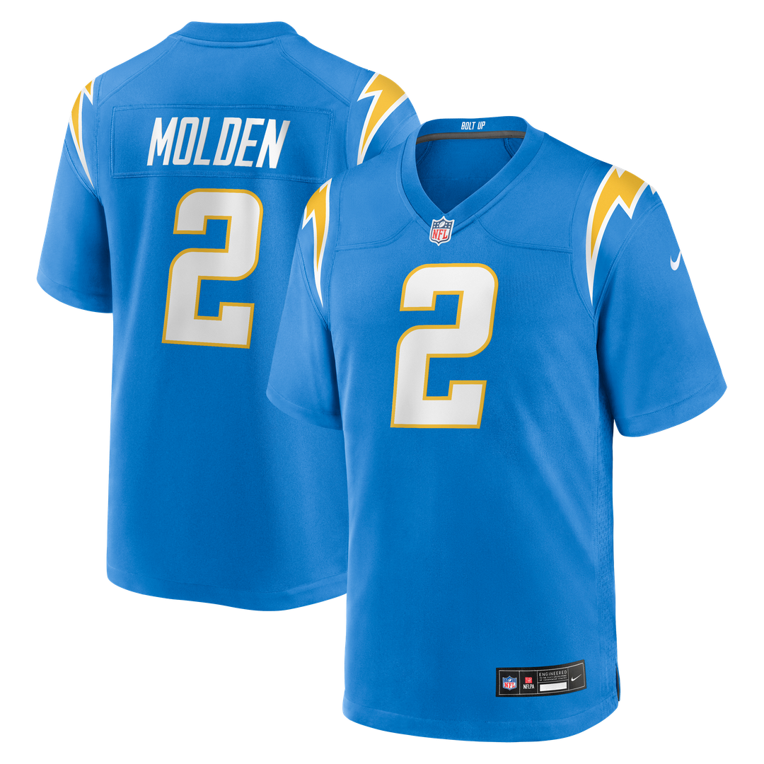 Elijah Molden Los Angeles Chargers Nike Team Game Jersey -  Powder Blue