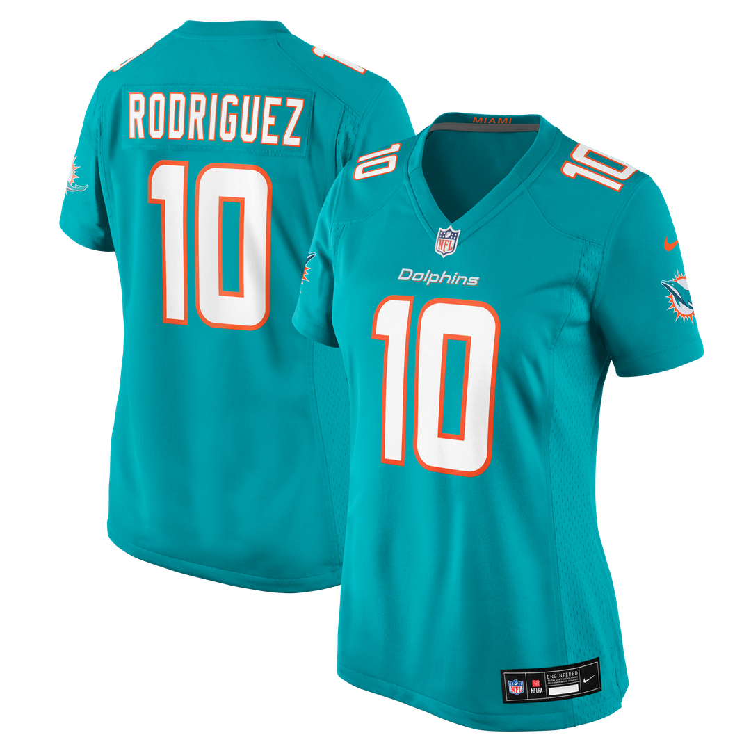 Jacob Rodriguez Miami Dolphins Nike Women's Team Game Jersey - Aqua