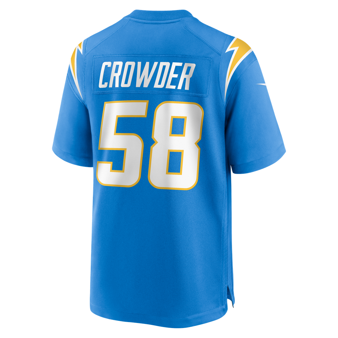 Tae Crowder Los Angeles Chargers Nike Team Game Jersey - Powder Blue