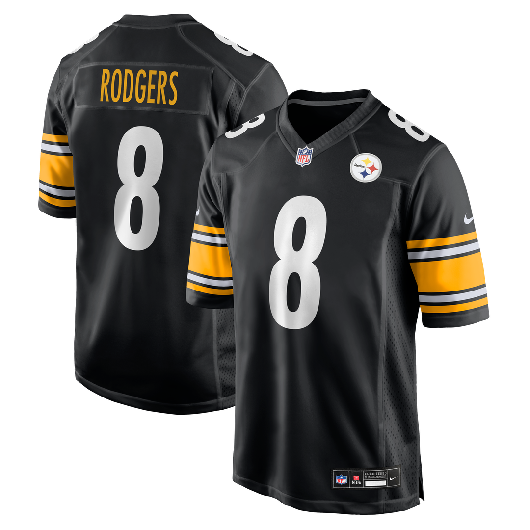 Aaron Rodgers Pittsburgh Steelers Nike Game Jersey - Black