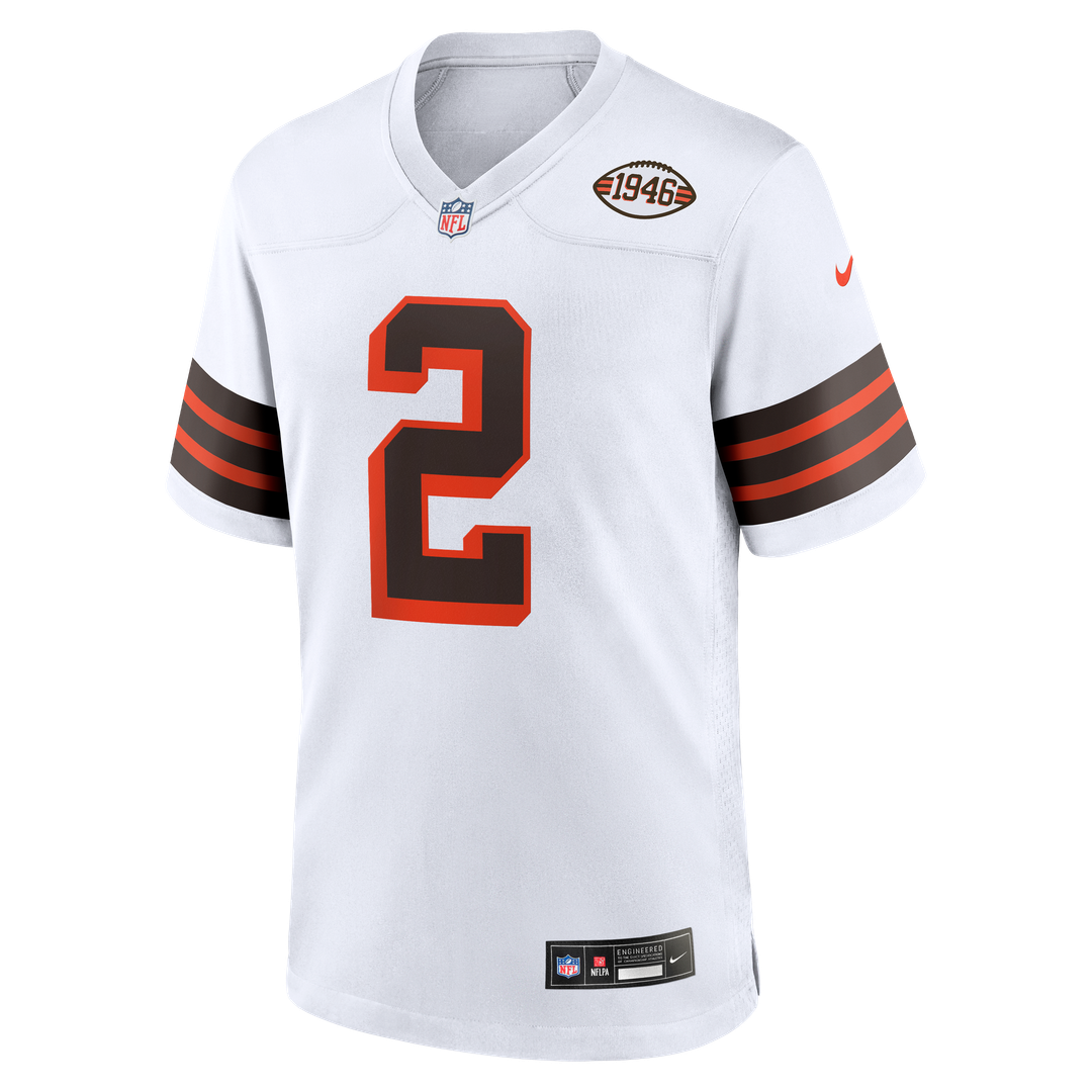Shedeur Sanders Cleveland Browns Nike Alternate Game Jersey -  White
