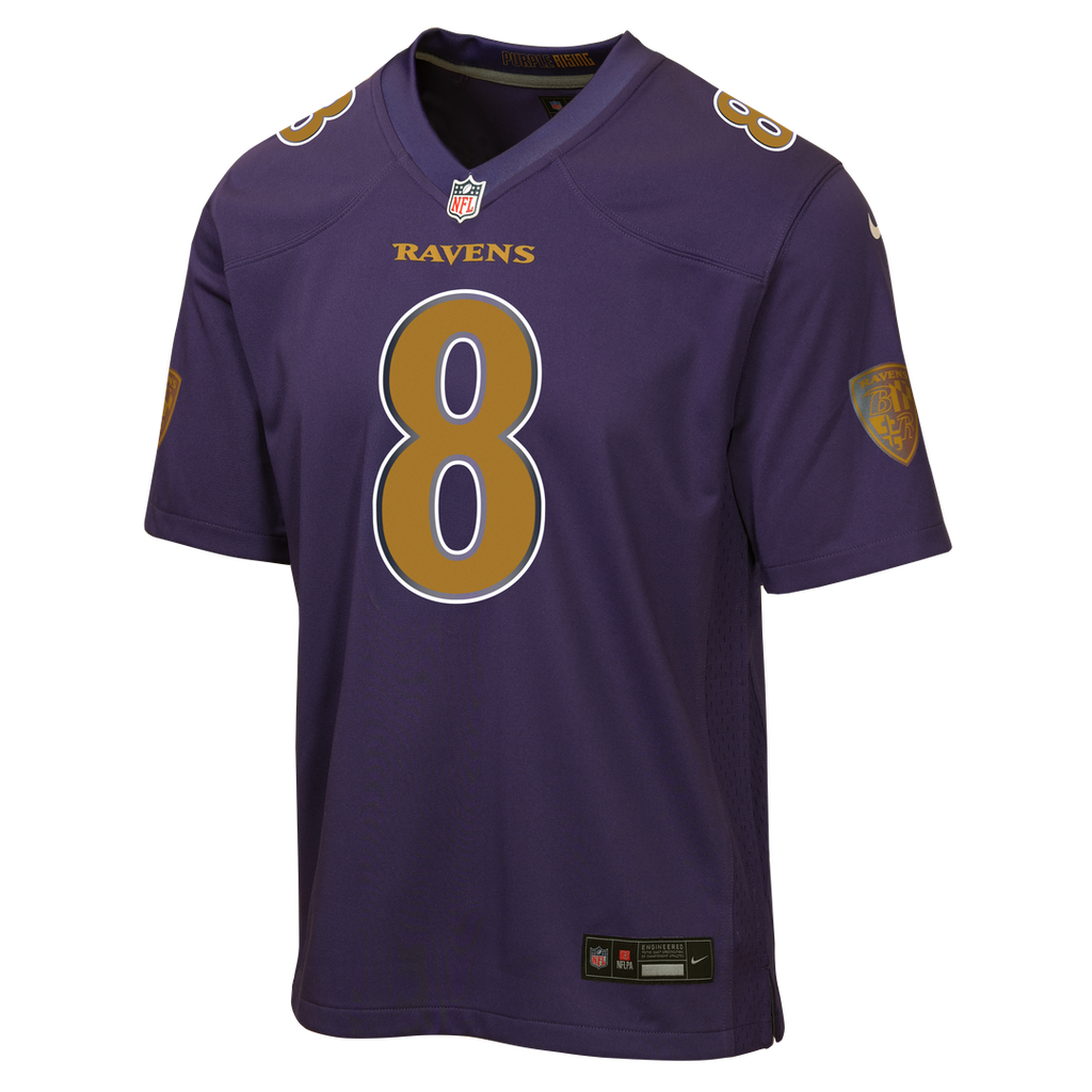 Lamar Jackson Baltimore Ravens Nike Youth Alternate 2 Game Jersey - Purple