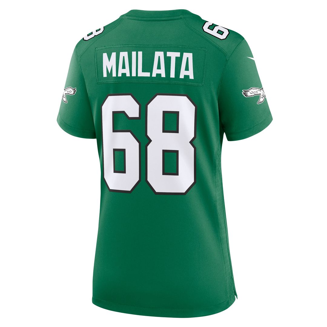 Jordan Mailata Philadelphia Eagles Nike Women's Team Game Jersey - Midnight Green