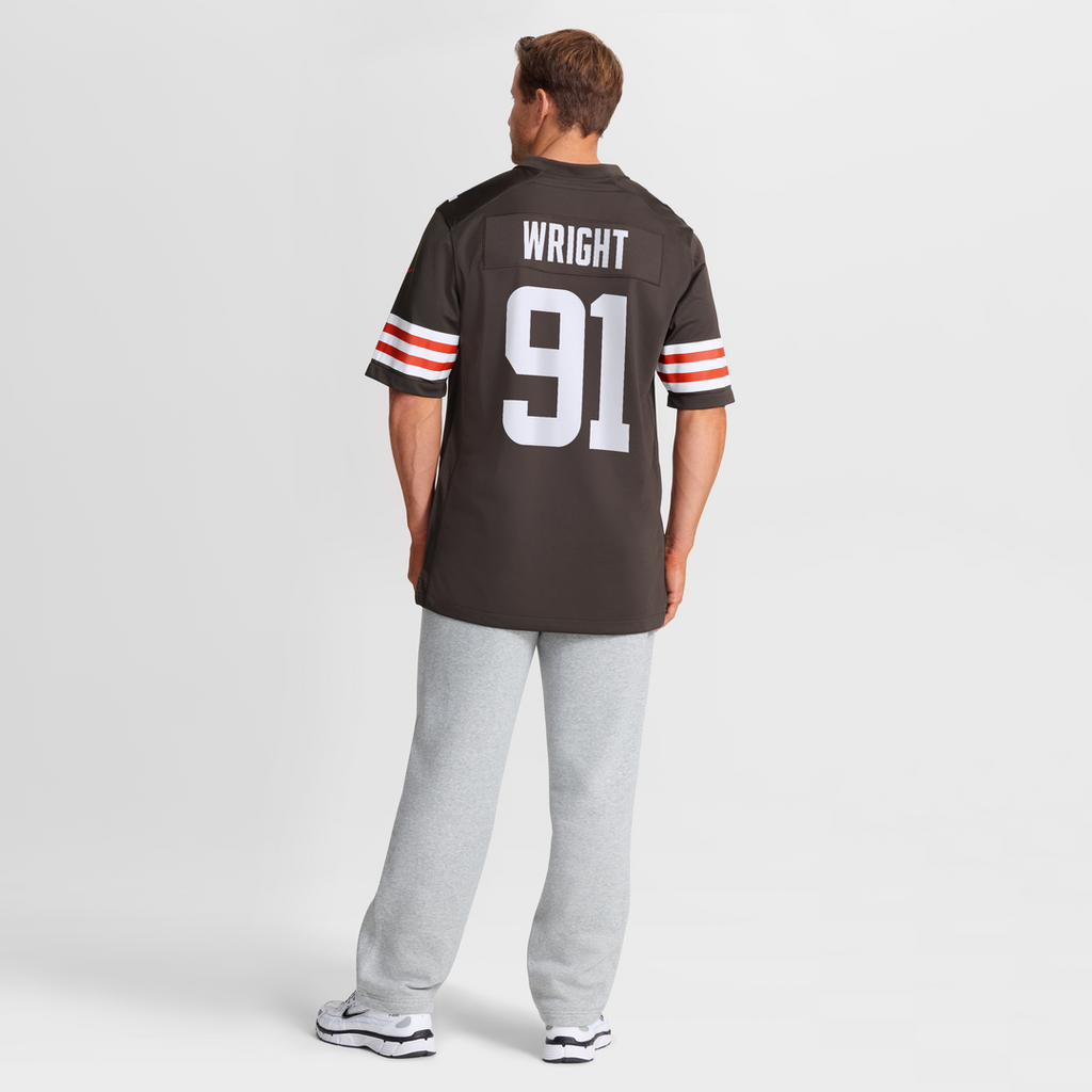 Alex Wright Cleveland Browns Nike Team Game Jersey -  Brown