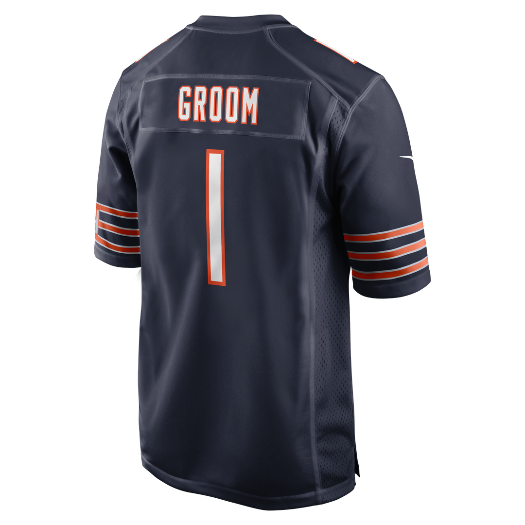 Number 1 Groom Chicago Bears Nike Game Jersey - Navy