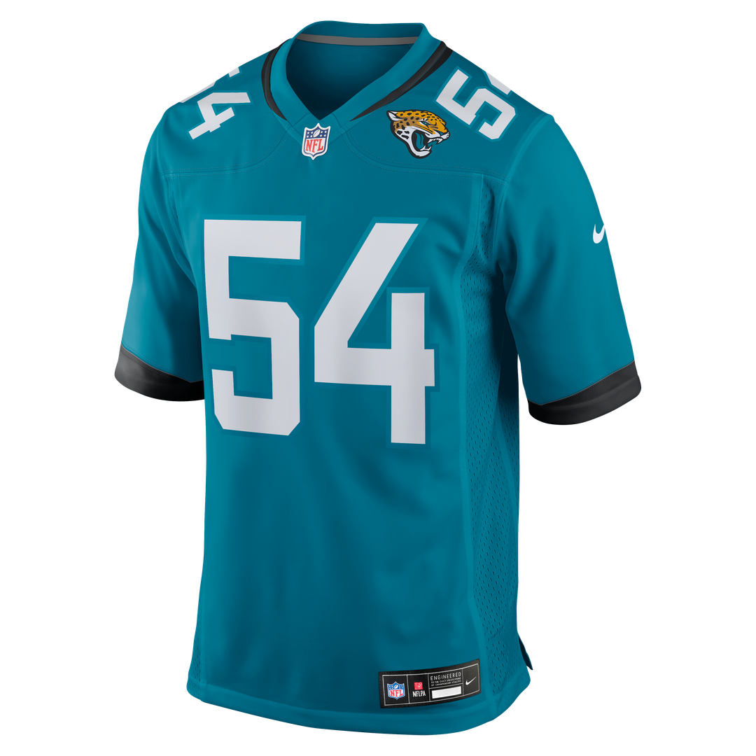 Jack Kiser Jacksonville Jaguars Nike Team Game Jersey -  Teal