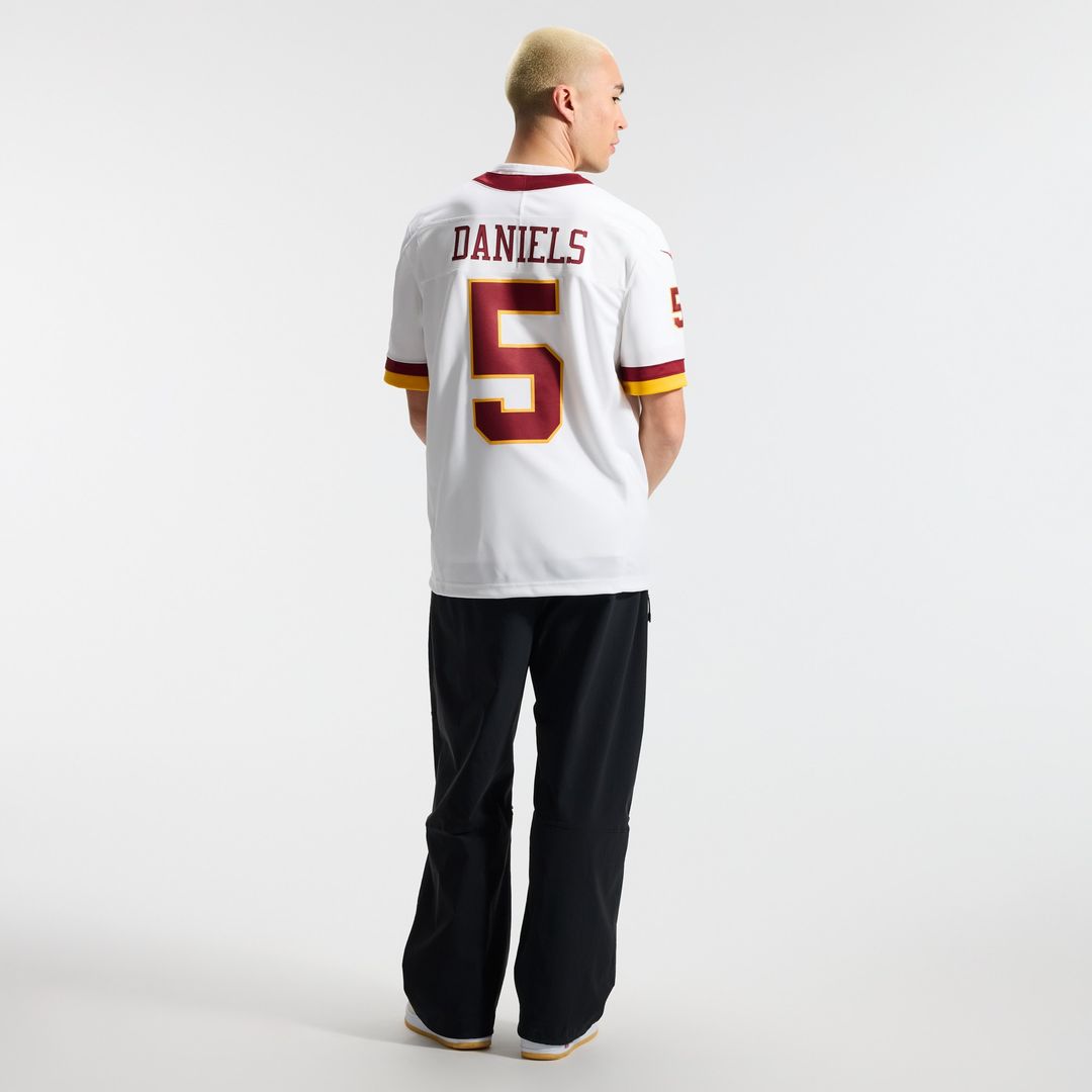 Jayden Daniels Washington Commanders Nike Vapor F.U.S.E. Stitched Limited Jersey - White