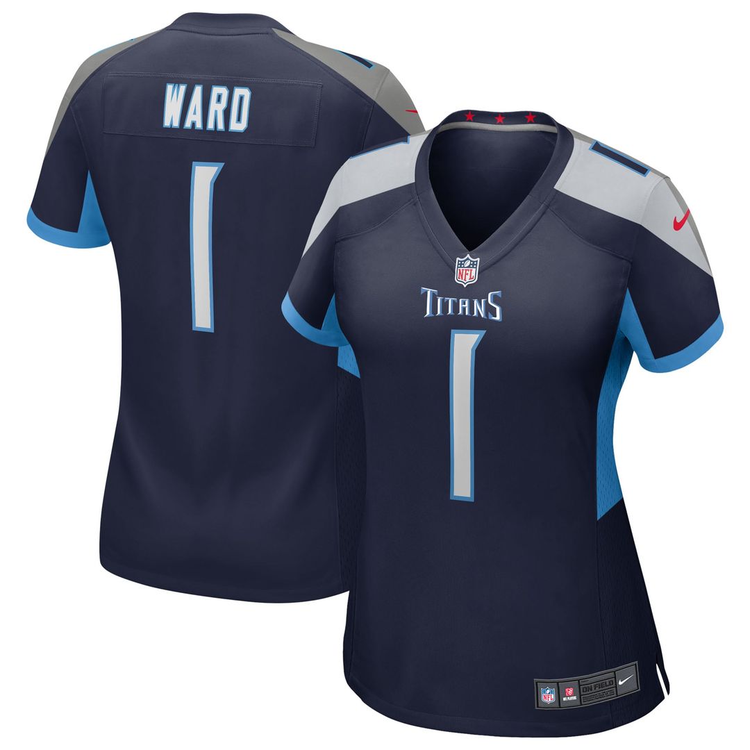 Cameron Ward Tennessee Titans Nike Women's Alternate Game Jersey - Navy
