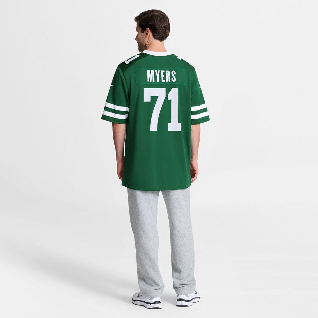 Josh Myers New York Jets Nike Team Game Jersey - Legacy Green