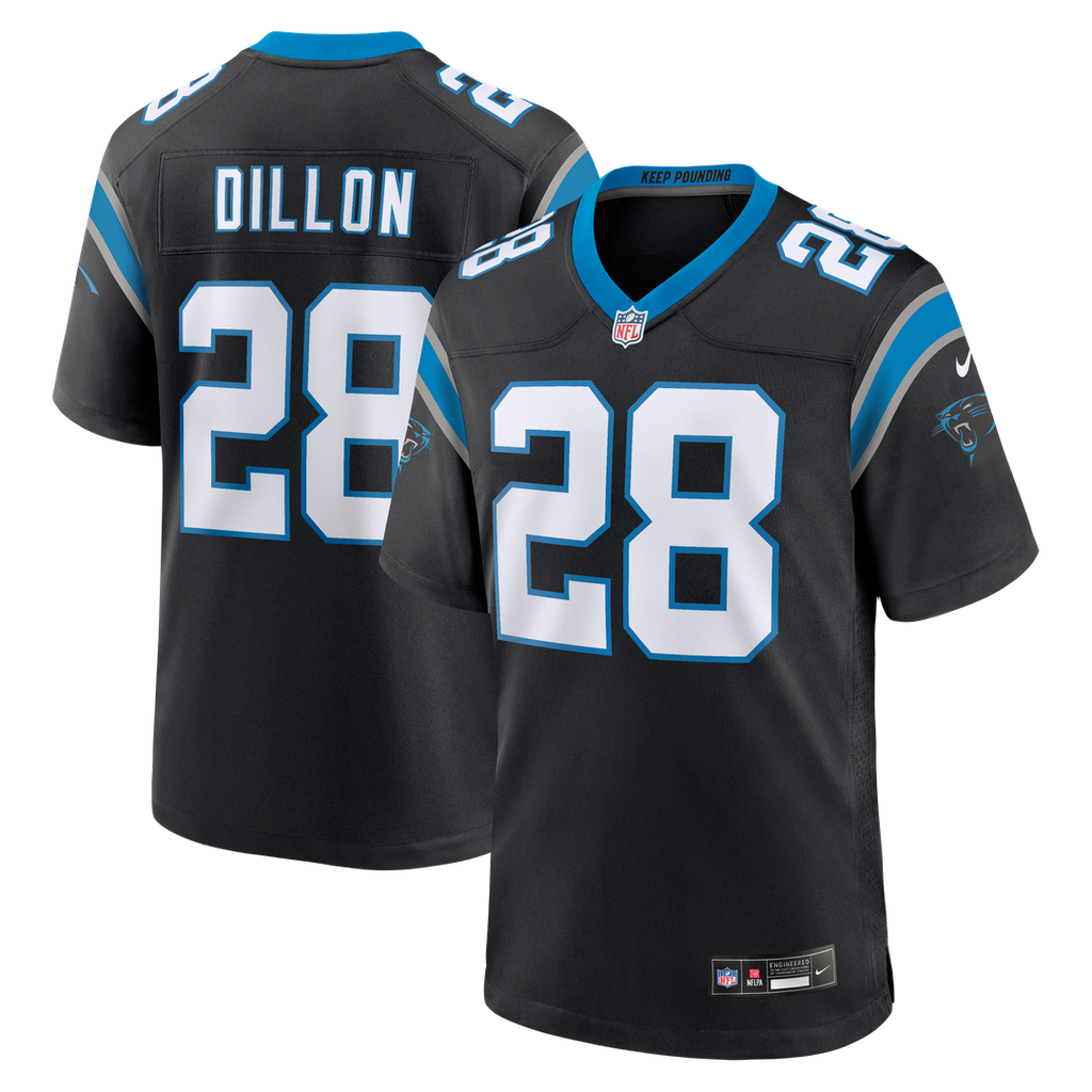 AJ Dillon Carolina Panthers Nike Team Game Jersey -  Black