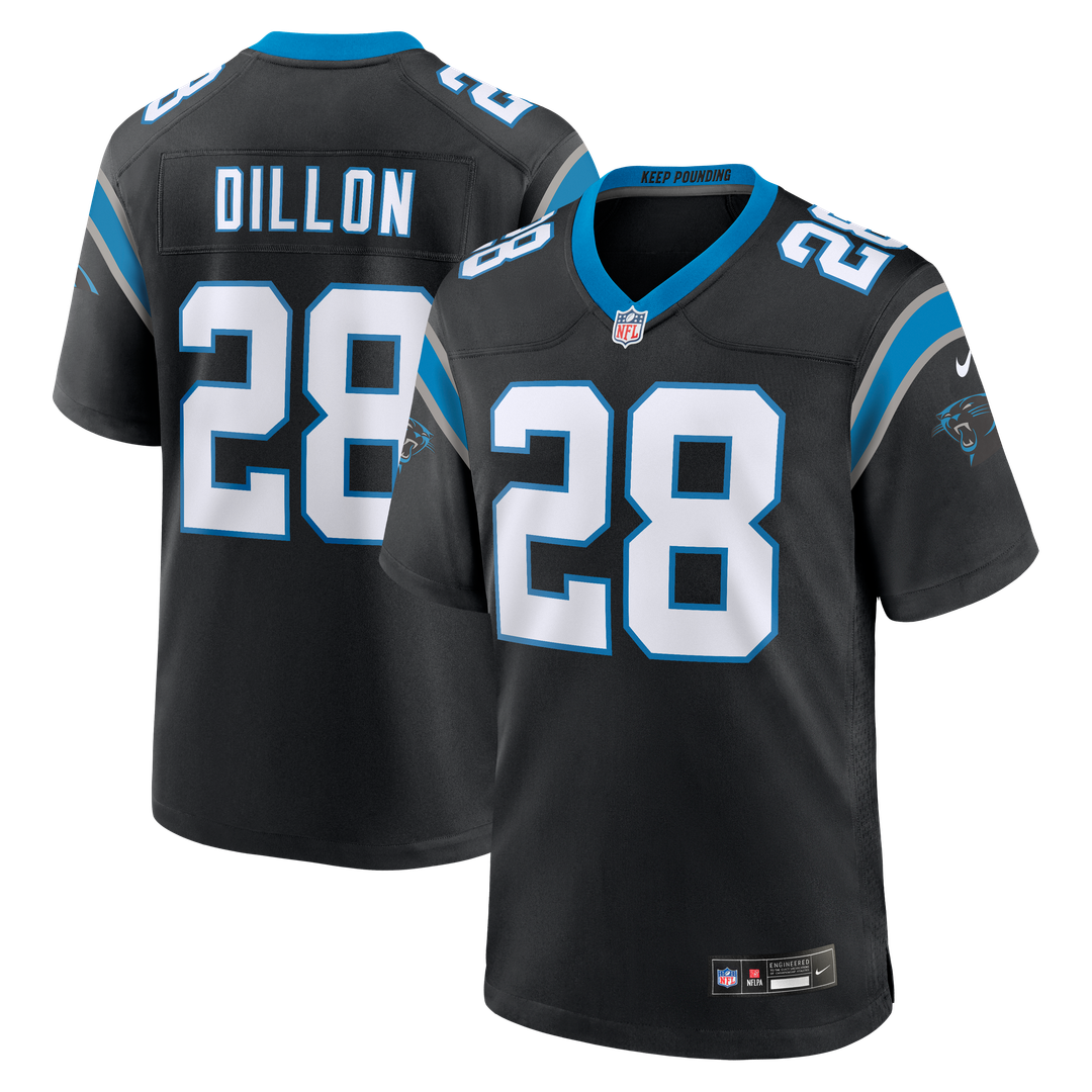 AJ Dillon Carolina Panthers Nike Team Game Jersey -  Black