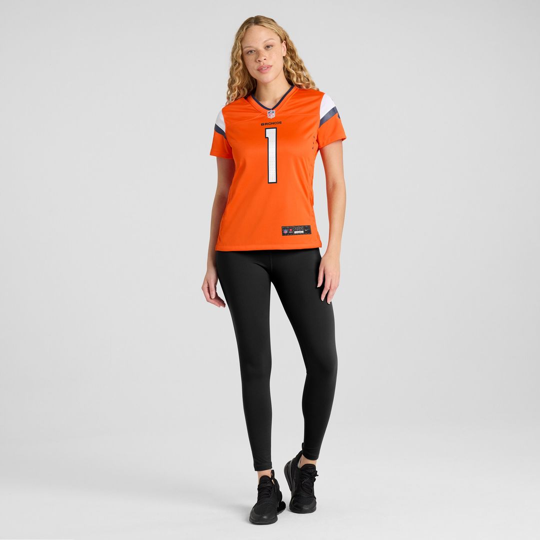Number 1 Bride Denver Broncos Nike Women's Game Jersey - Orange