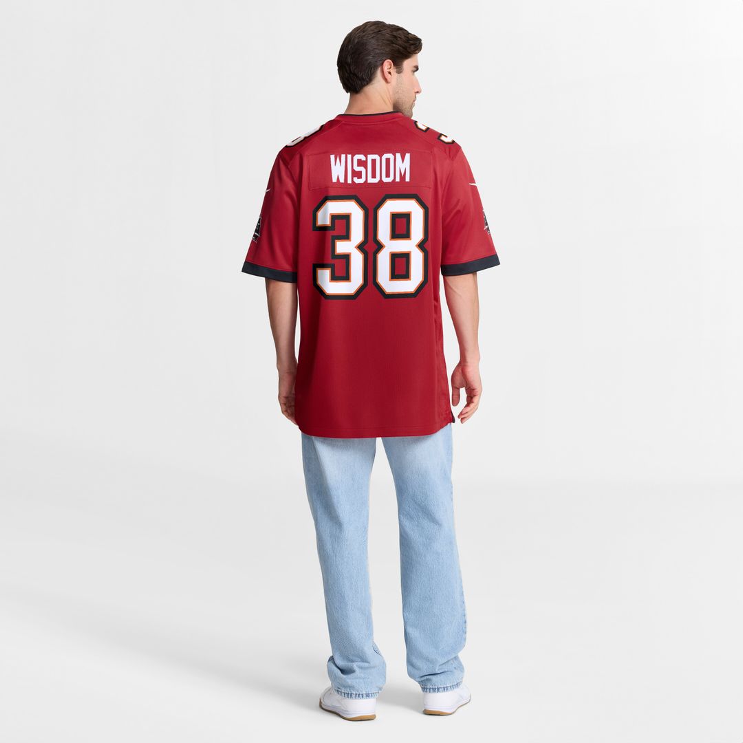 Rashad Wisdom Tampa Bay Buccaneers Nike Team Game Jersey -  Red