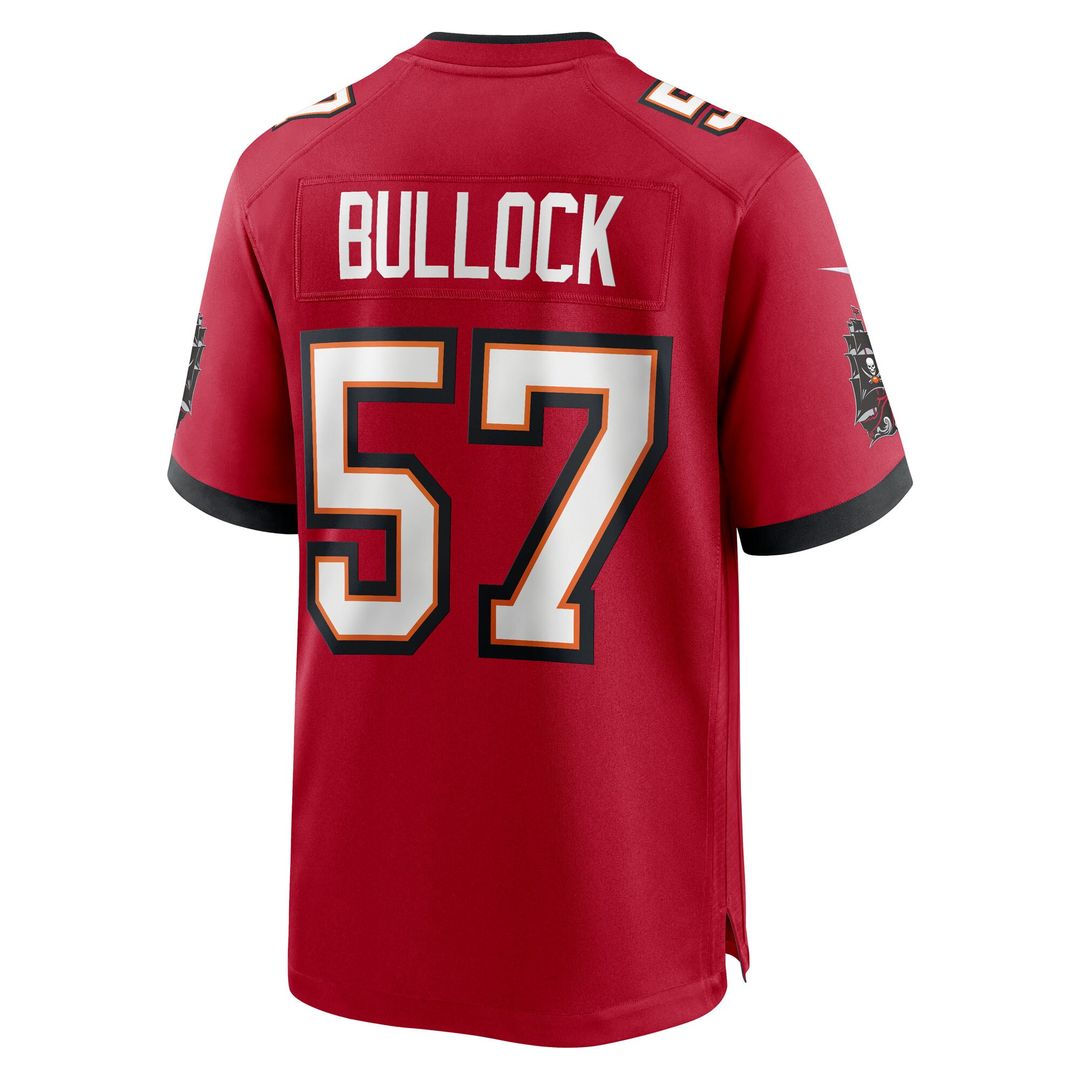 John Bullock Tampa Bay Buccaneers Nike Team Game Jersey -  Red