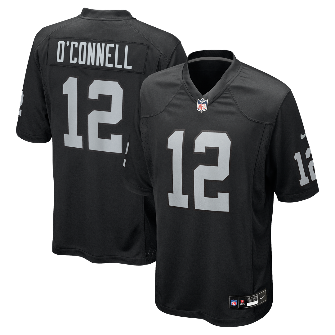 Aidan O'Connell Las Vegas Raiders Nike Team Game Jersey -  Black