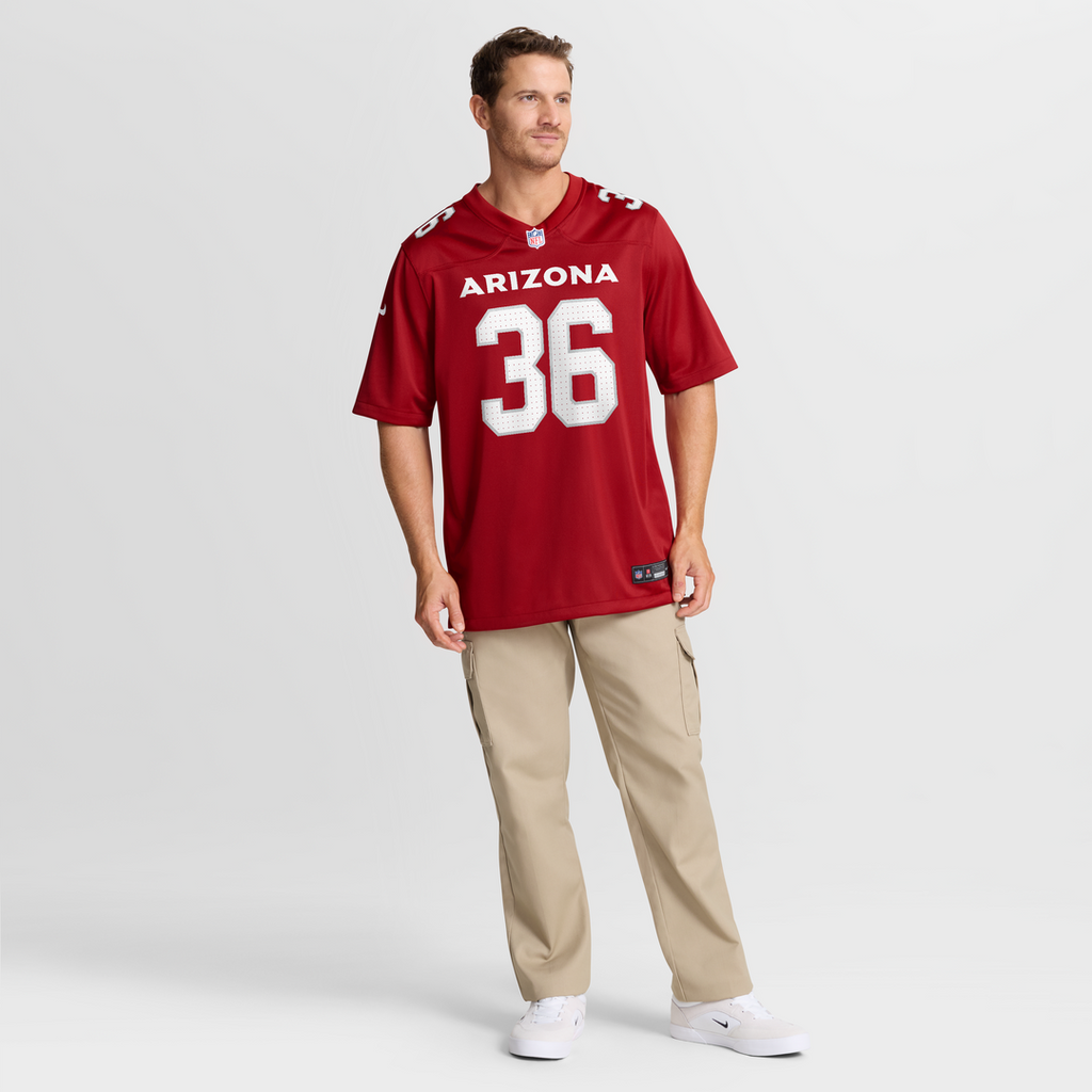 Kitan Crawford Arizona Cardinals Nike Team Game Jersey -  Cardinal