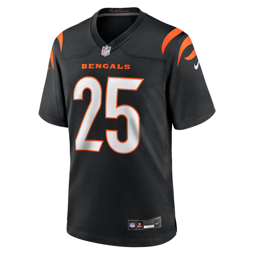 Tahj Brooks Cincinnati Bengals Nike Team Game Jersey -  Black