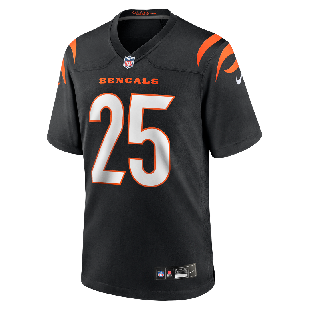 Tahj Brooks Cincinnati Bengals Nike Team Game Jersey -  Black