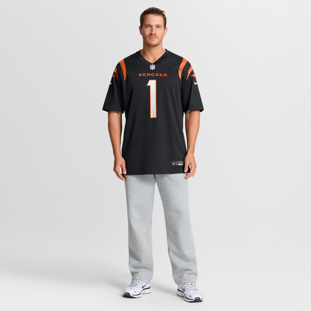 Number 1 Groom Cincinnati Bengals Nike Game Jersey - Black