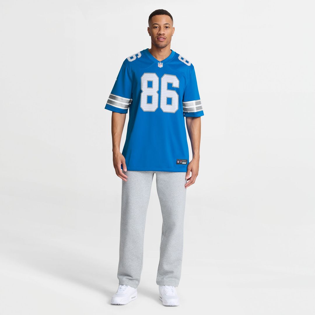 Anthony Firkser Detroit Lions Nike Team Game Jersey -  Blue