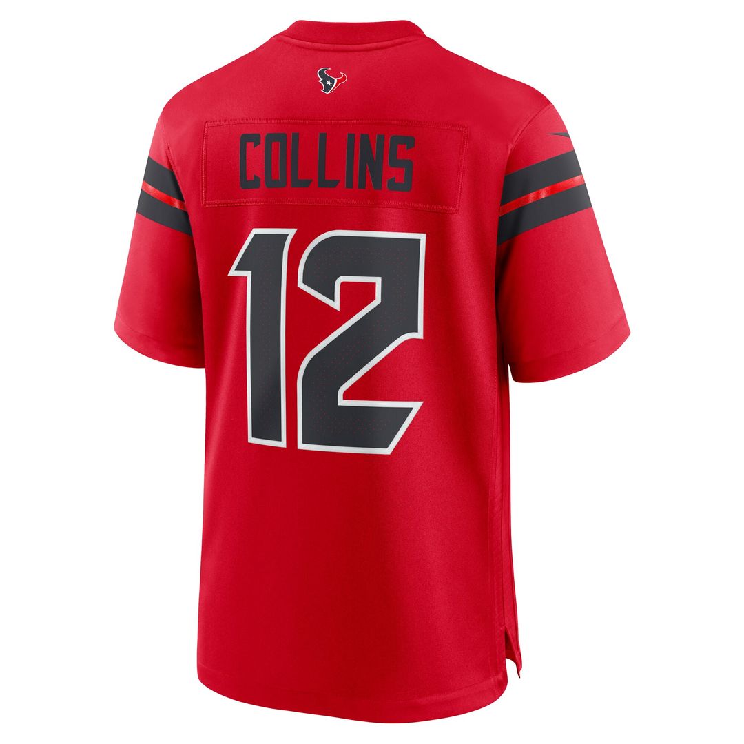 Nico Collins Houston Texans Nike Alternate Game Jersey -  Red