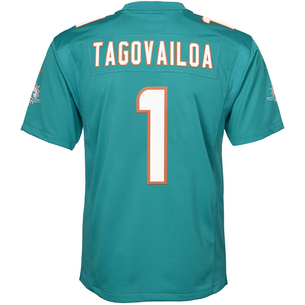 Tua Tagovailoa Miami Dolphins Nike Youth Game Jersey - Aqua