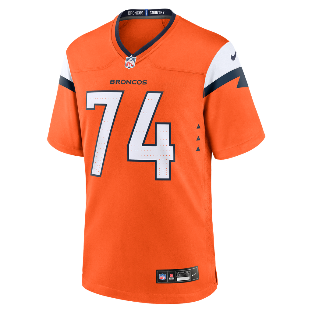 Ben Powers Denver Broncos Nike Team Game Jersey -  Orange