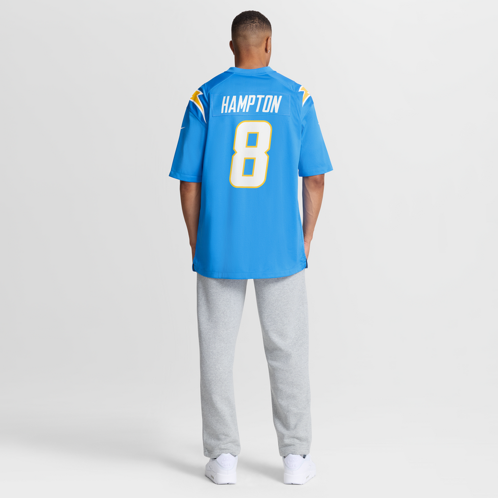 Omarion Hampton Los Angeles Chargers Nike Team Game Jersey -  Powder Blue