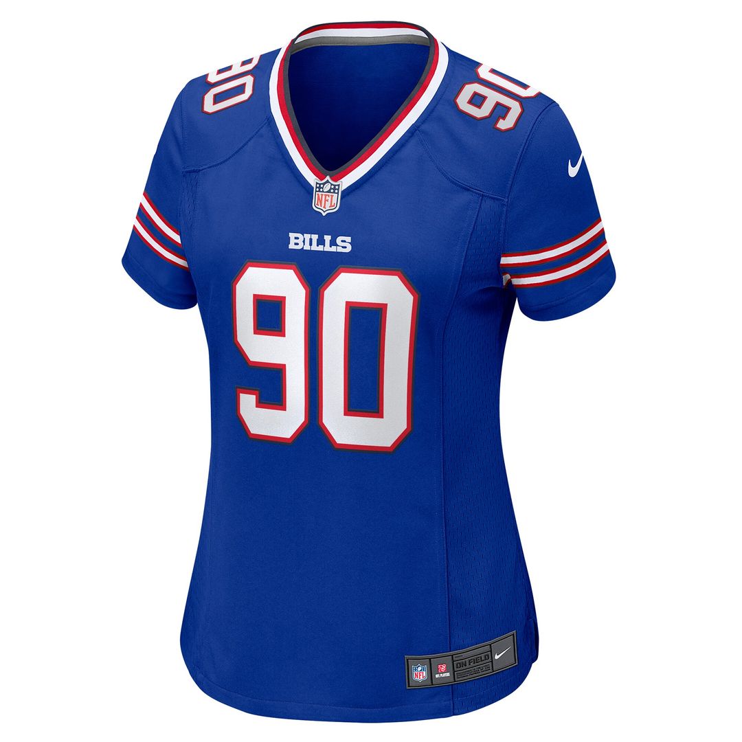 DeWayne Carter Buffalo Bills Nike Women's  Game Jersey -  Royal