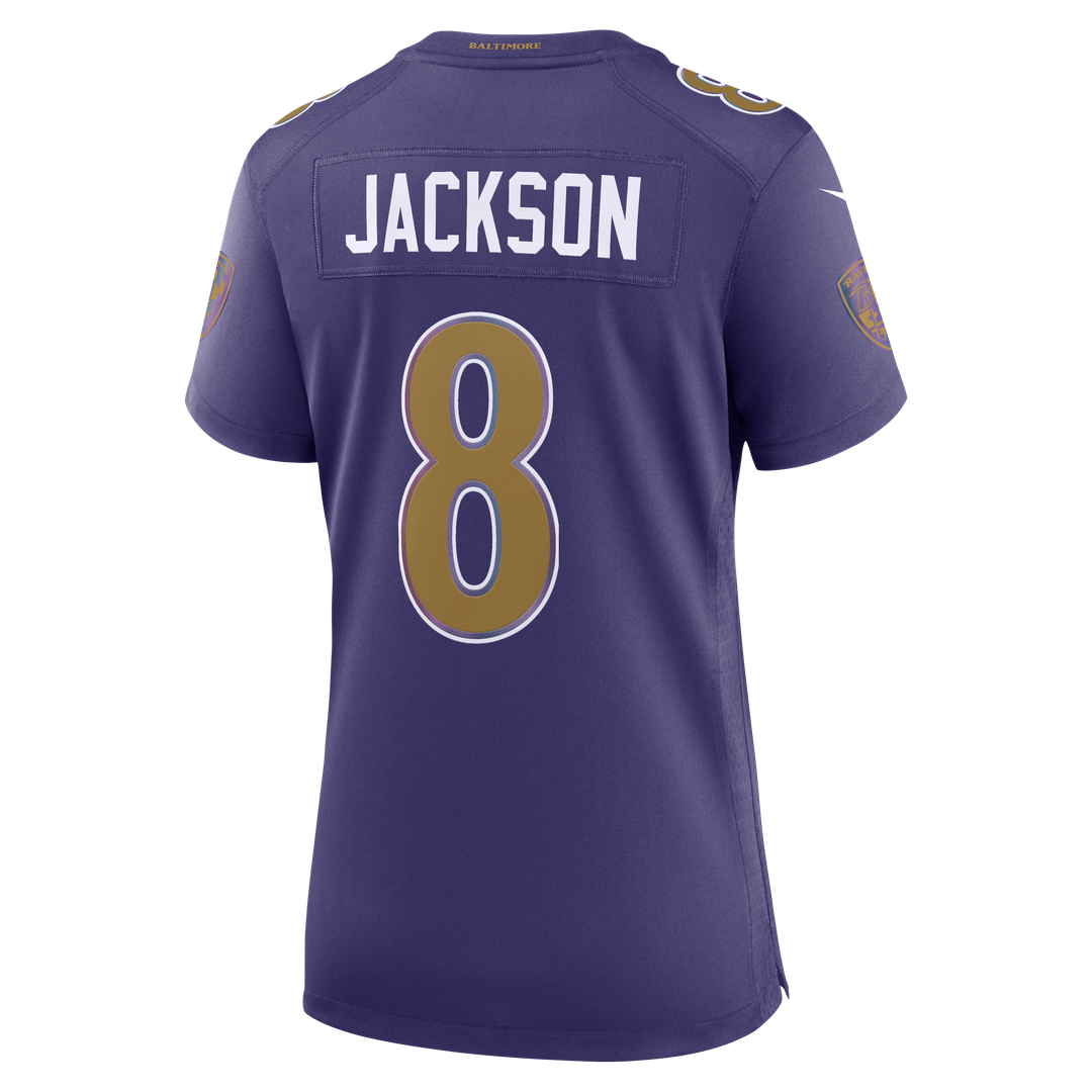 Lamar Jackson Baltimore Ravens Nike Women's Alternate Game Jersey - Black