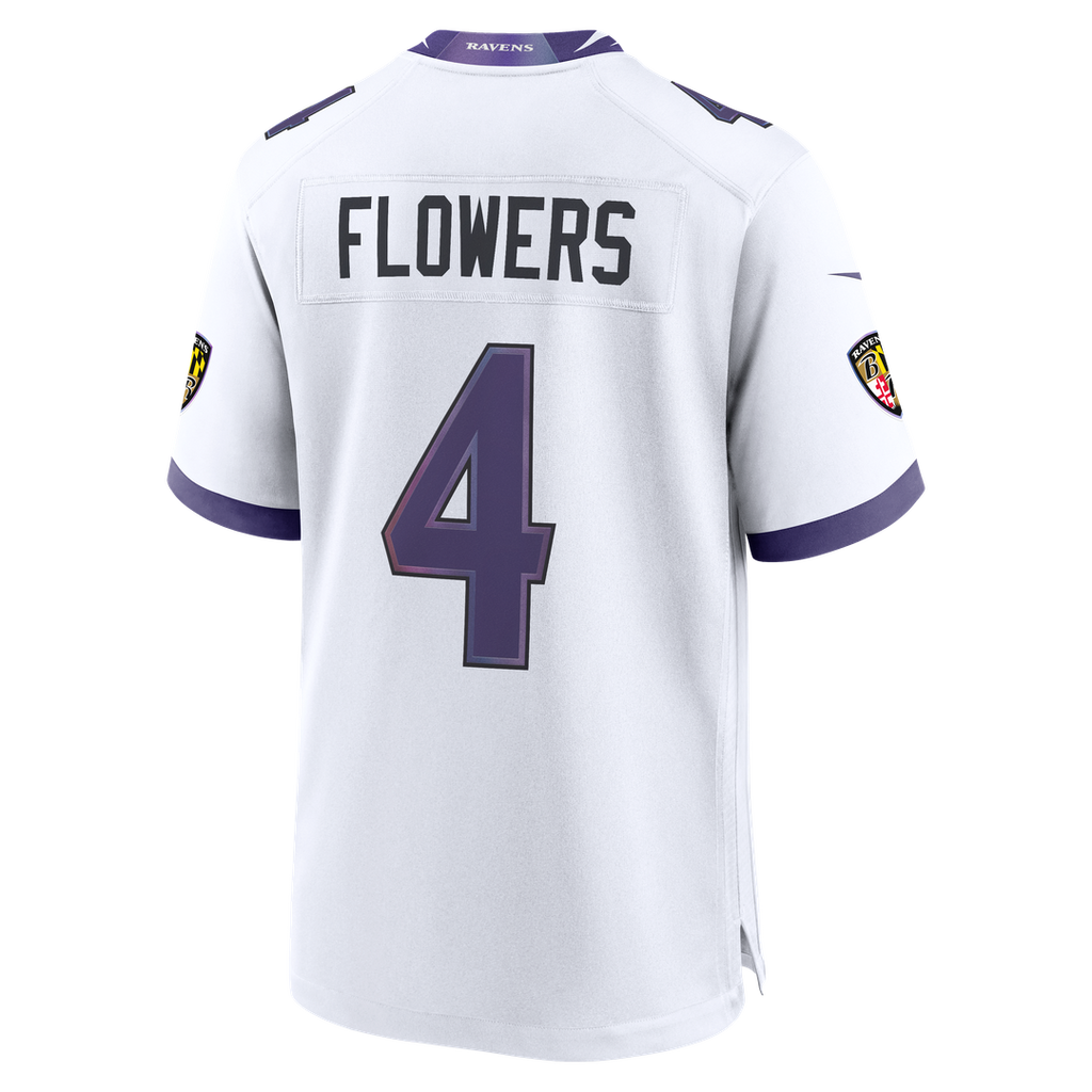 Zay Flowers Baltimore Ravens Nike Alternate Game Jersey - Purple